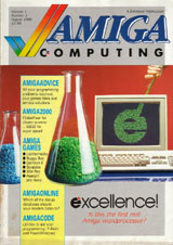 Amiga Computing Vol 1 No 3 (Aug 1988) front cover