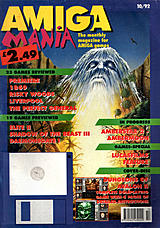 Amiga Mania (Oct 1992) front cover