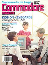 Commodore Magazine Vol 8 No 10 (Oct 1987) front cover