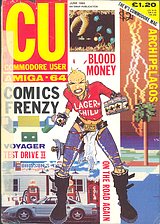 CU Commodore User Amiga-64 (Jun 1989) front cover