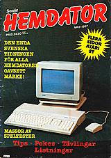 Svenska Hemdatornytt Vol 1987 No 8 (Dec 1987) front cover