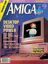 Antic's Amiga Plus Vol 1 No 1 (Apr - May 1989) front cover