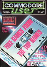 Commodore User (Jun 1985) front cover