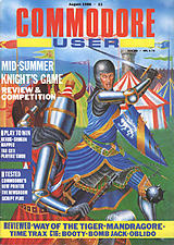 Commodore User (Aug 1986) front cover