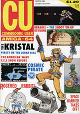 CU Commodore User Amiga-64 (Mar 1989) front cover