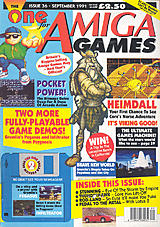 The One for Amiga Games 36 (Sep 1991) front cover