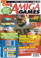 The One for Amiga Games 41 (Feb 1992) front cover