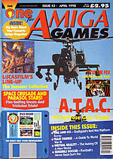 The One for Amiga Games 43 (Apr 1992) front cover